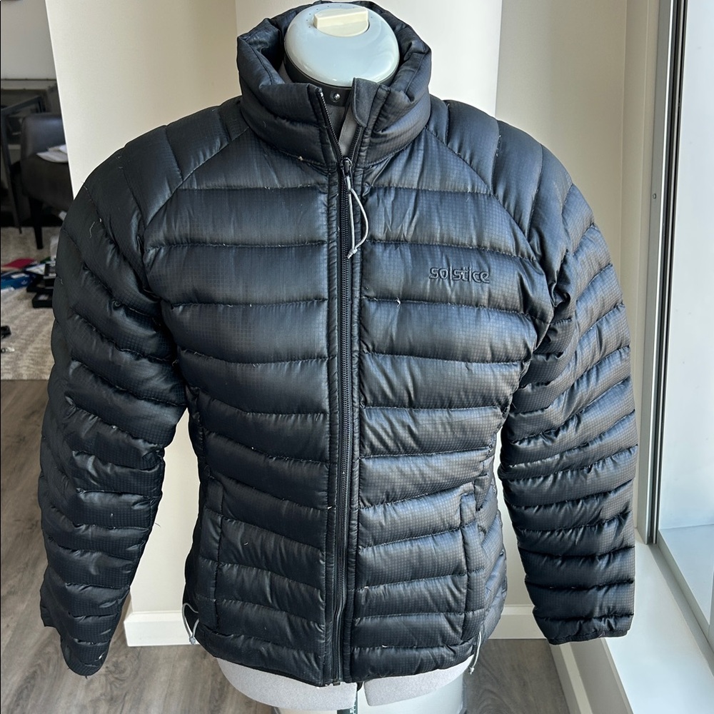 Solstice Feather Puffer Jacket.